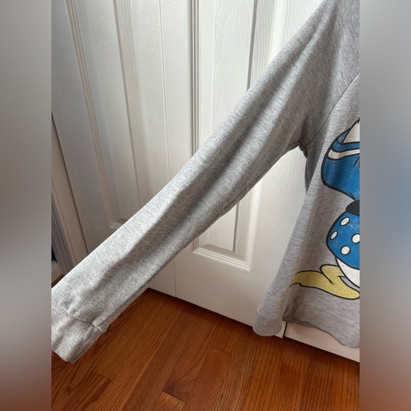 Disney Donald Duck Gray Long Sleeve Sweater - Medium - Picture 2 of 8